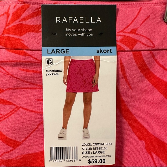 NEW Rafaella Pink Golfing Skort - Picture 2 of 12